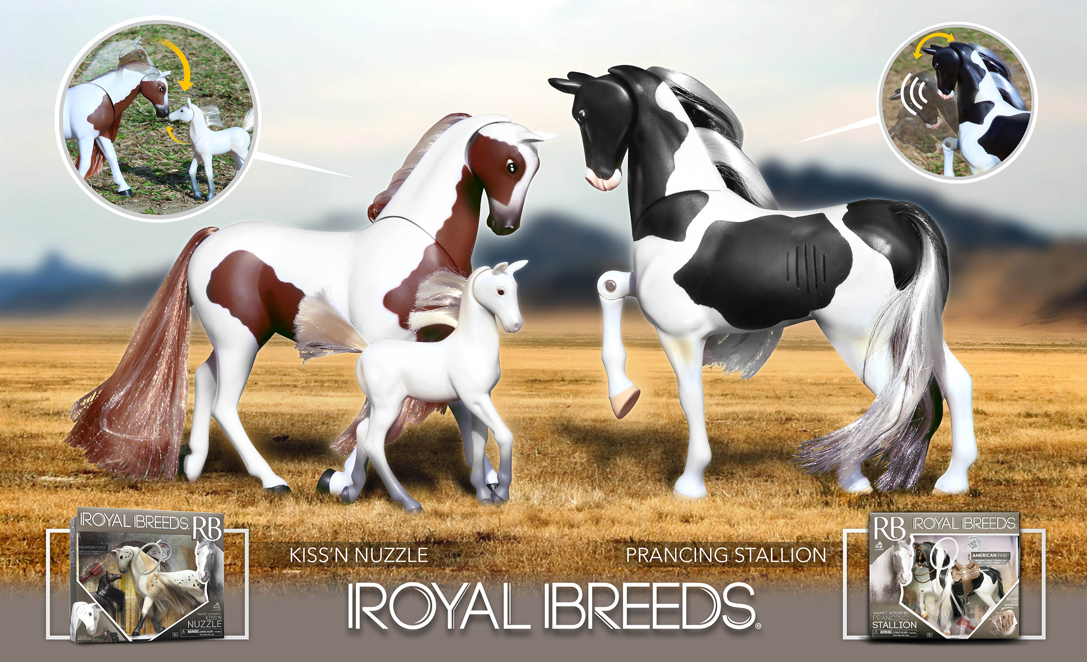 Royal Breeds Clydesdale & Arabian Figurines World Class Collector's Series NIB 
